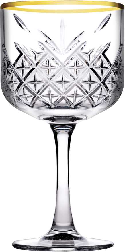 Vyno taurės Timeless Gold Rim Pasabahce 500ml/4vnt.