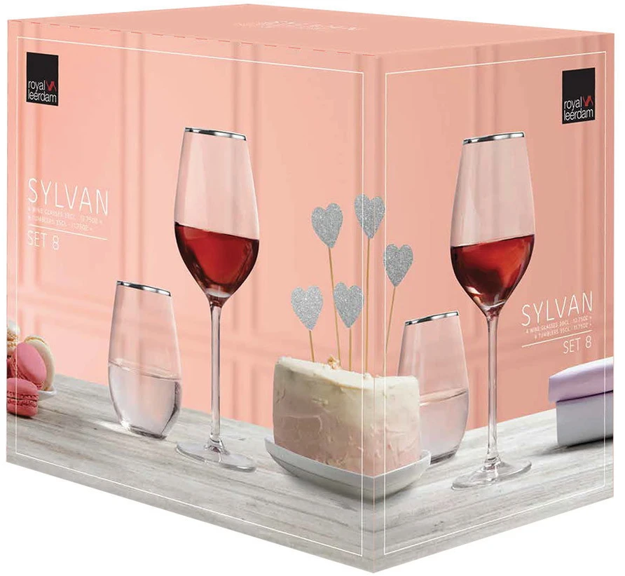 Royal Leerdam Rinkinys Sylvan (4+4) 380/350ml