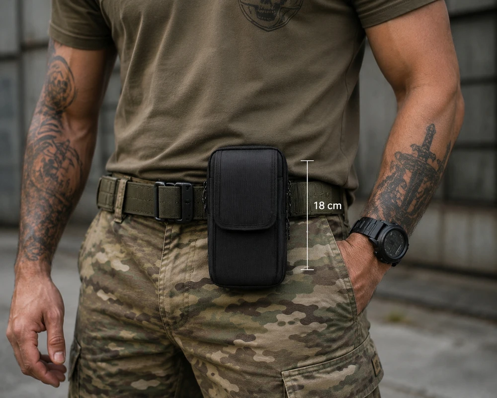 Vyriškas diržinis krepšys EDC dėklas darbui 18cm