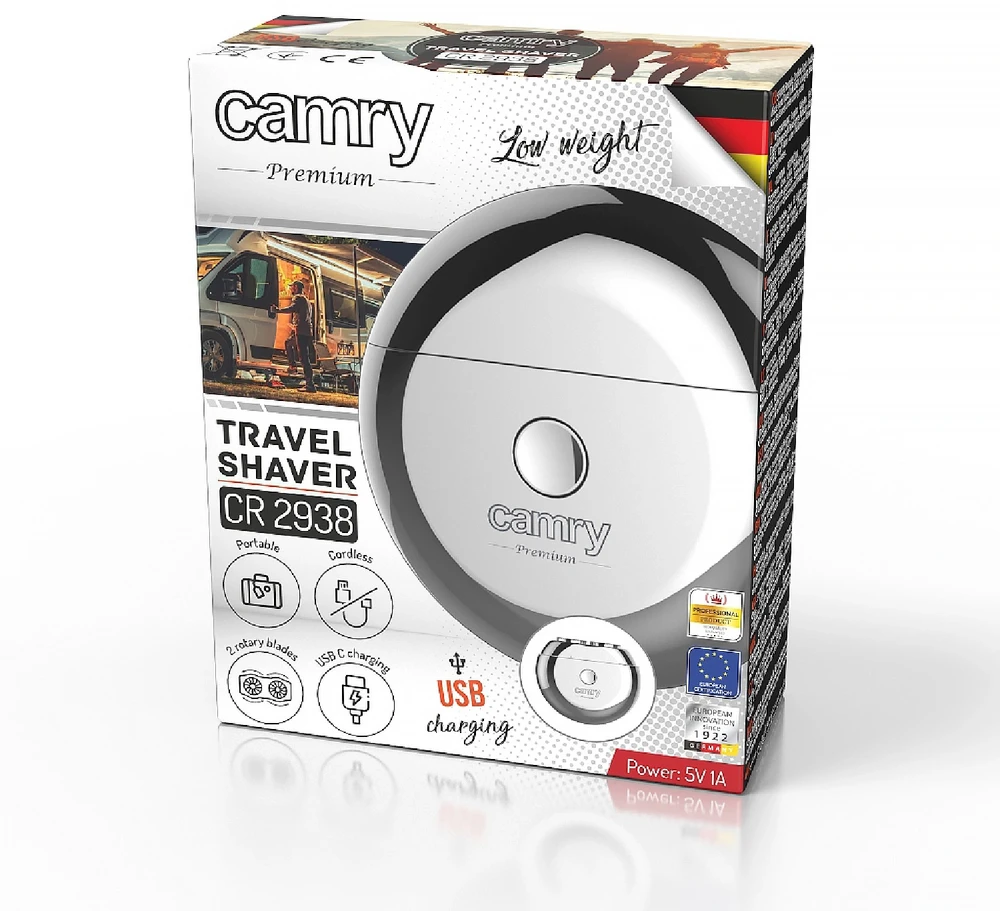Adler Kelioninis Skustuvas - Camry CR 2938 USB