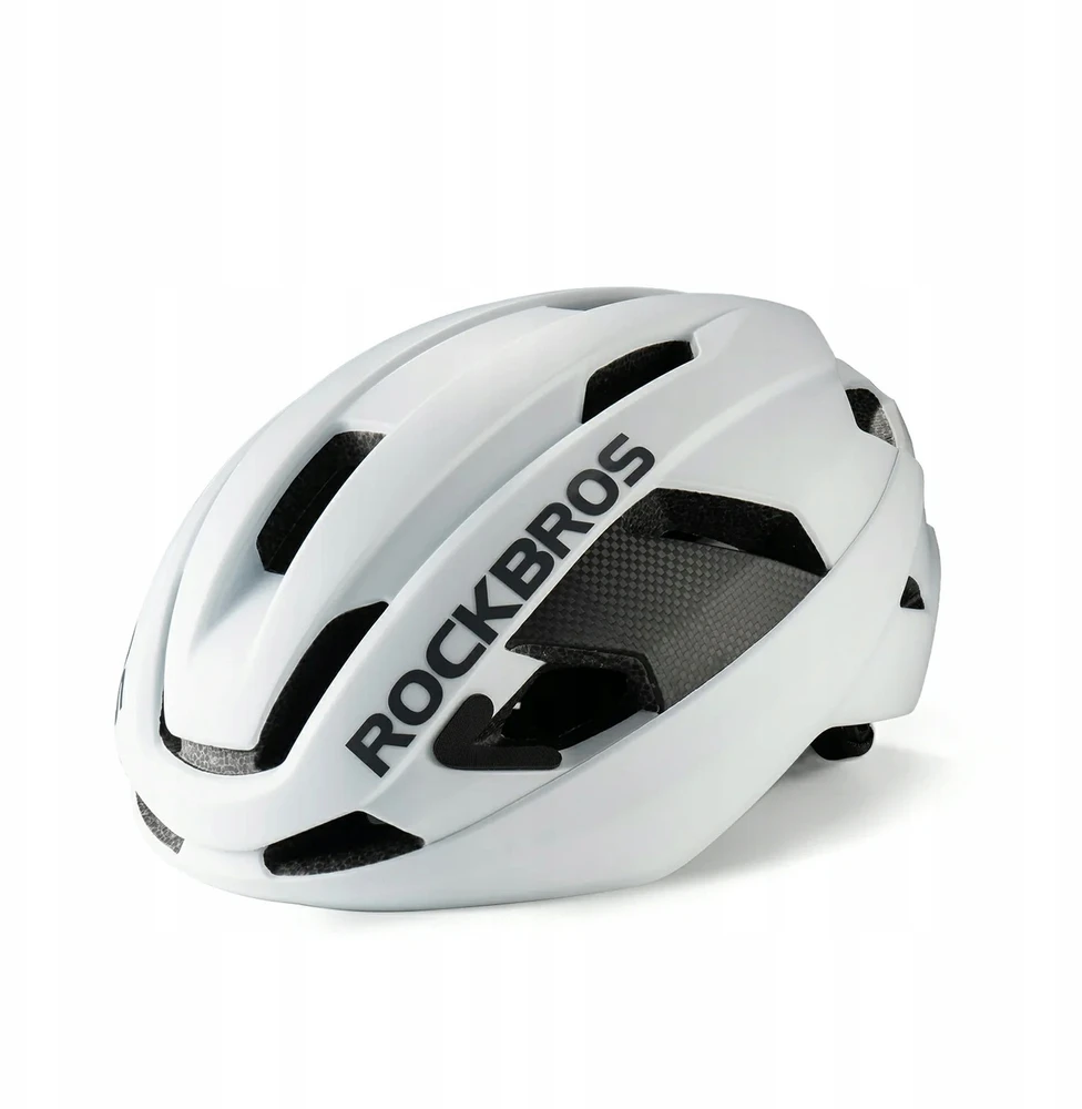 Dviratininko šalmas Rockbros LK-15 su włókna węglowego 58-62 cm - balta