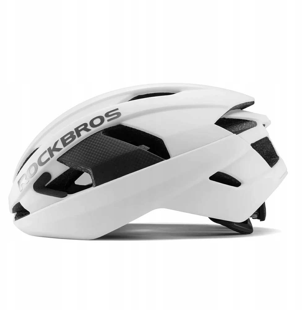 Dviratininko šalmas Rockbros LK-15 su włókna węglowego 58-62 cm - balta