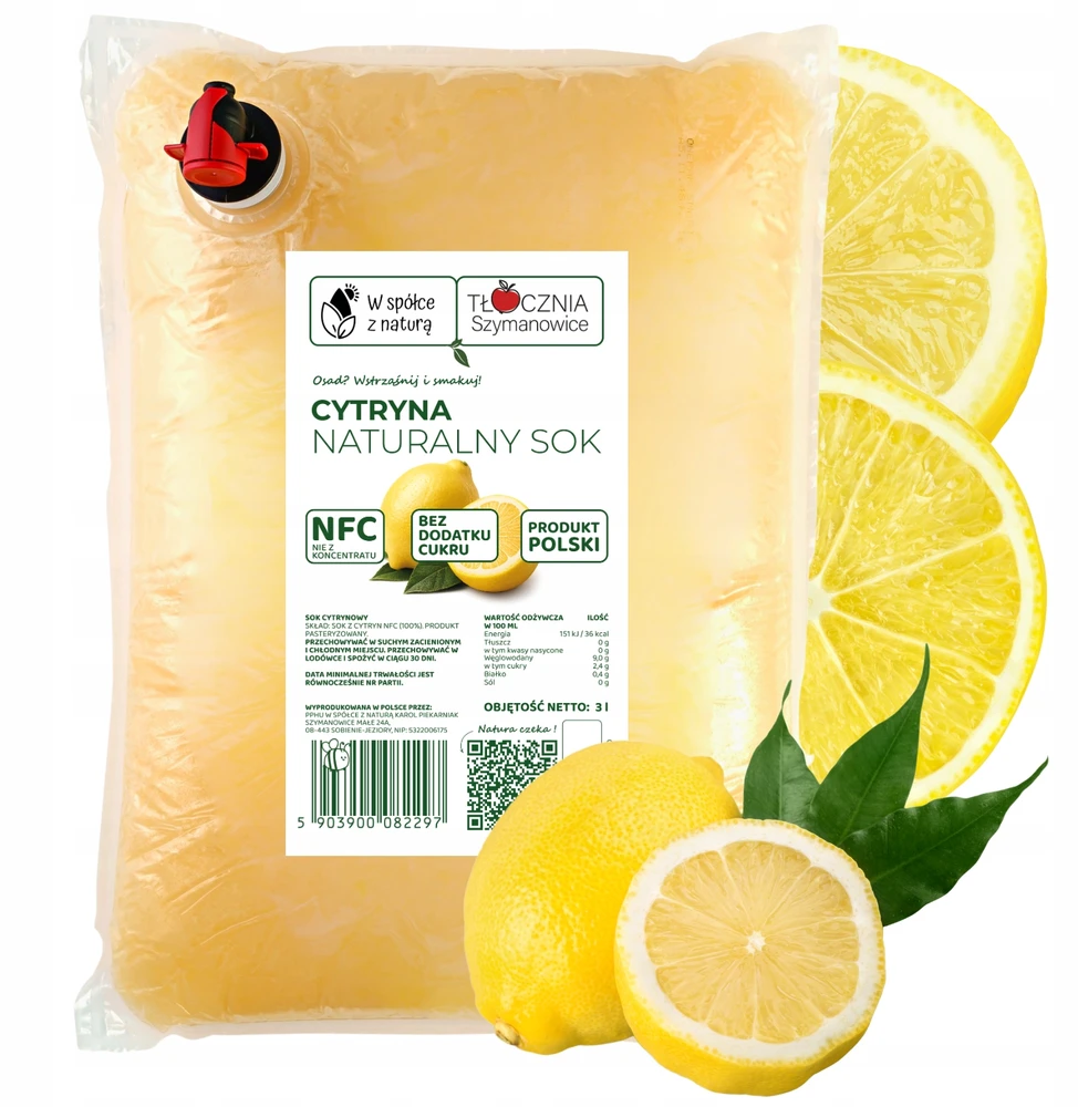 W spółce z naturą SPAUSTOS CITRINŲ SULTYS 100% NFC FRESH CITRINA 3L