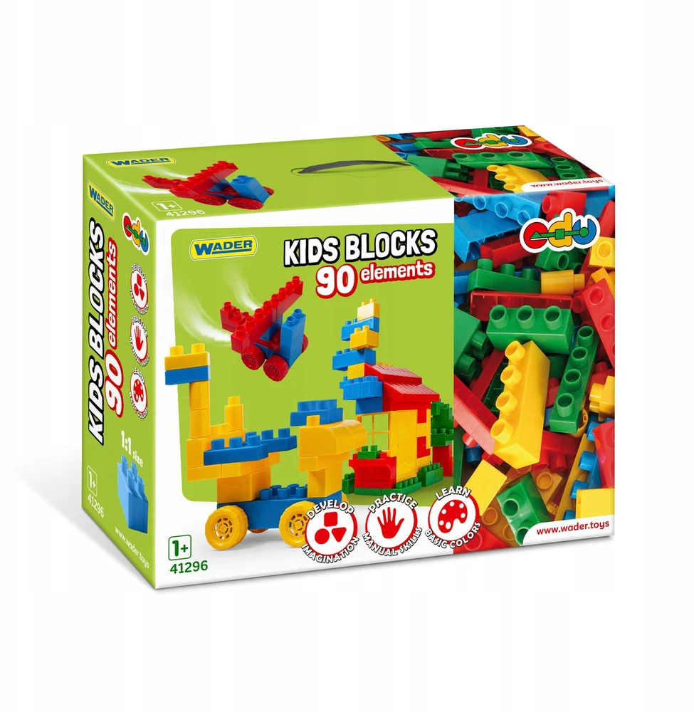 Wader Kids Blocks Klocki, 90 vnt
