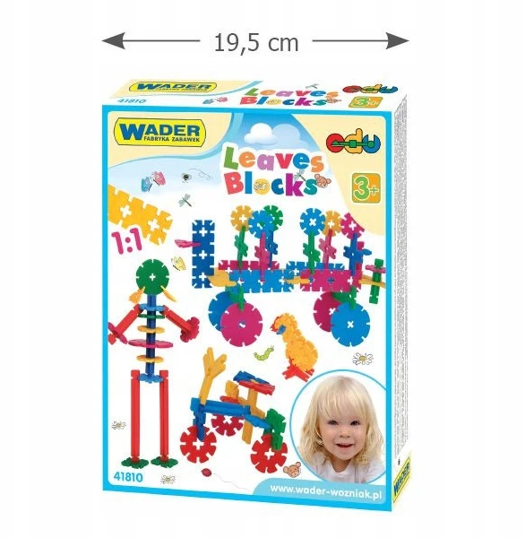 Wader "lapukai" konstravimo kaladėlės, 200 vnt.