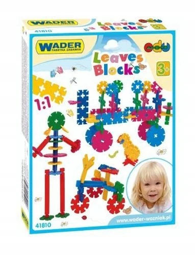 Wader "lapukai" konstravimo kaladėlės, 200 vnt.