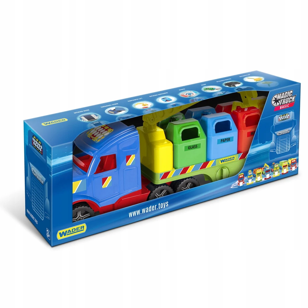 WADER 36321 Magic Truck Basic šiukšliavežių perdirbimas