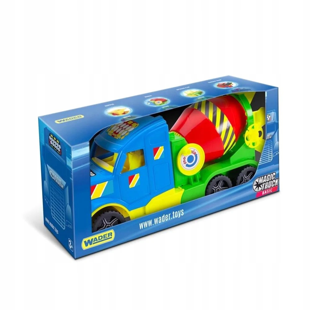 Wader Magic Truck betoniarka – didelis statybinis žaislas
