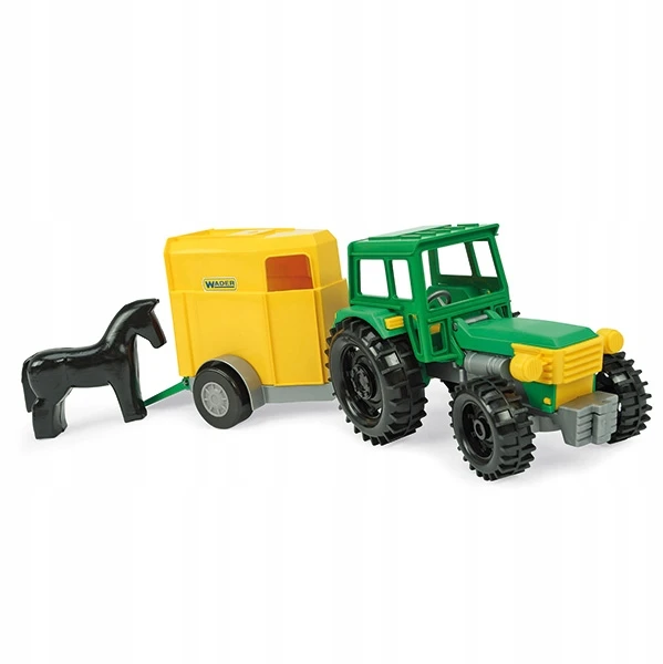 WADER 35020 Traktorius Farmer su priekaba kartoninėje dėžėje