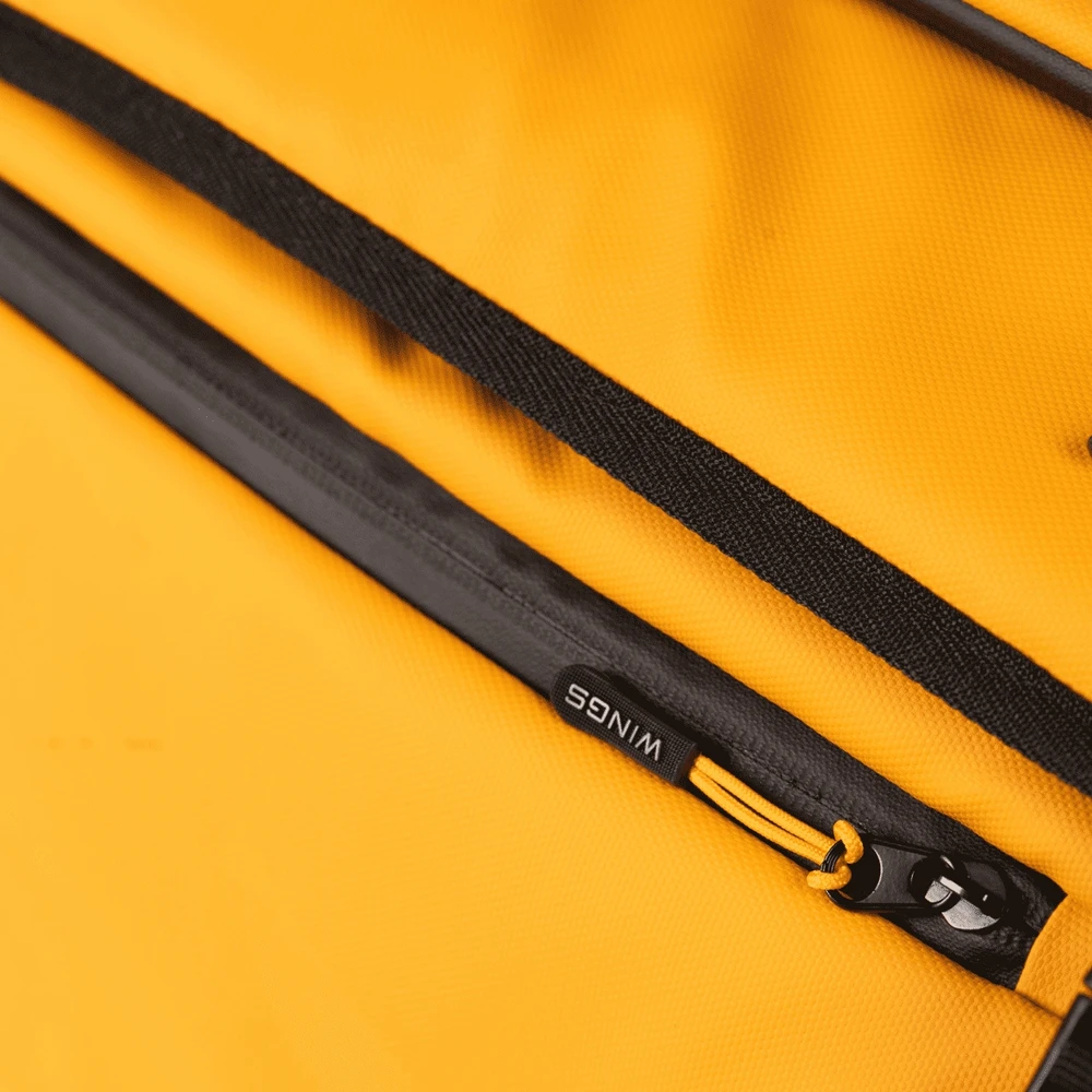 Walizka minkšta Mała kabinowa WINGS 20" ROOK yellow Wodoodporna 33 l. Żółta