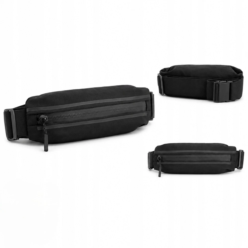 WALL BAG 4F U160 BEL BAG Juodas UNISEX BĖGIMO TRENIRUOTĖS
