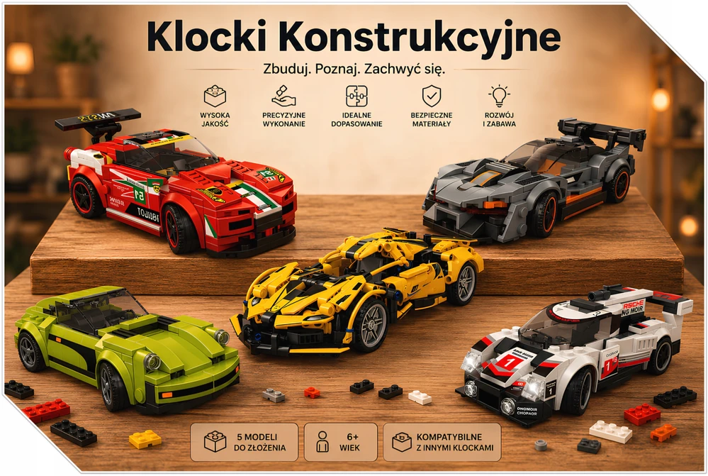 Wange SPORTINIO AUTOMOBILIŲ KONSTRUKCIJOS KLAKAI BLOKAS AUTOMOBILIŲ 172 ELEMENTAI