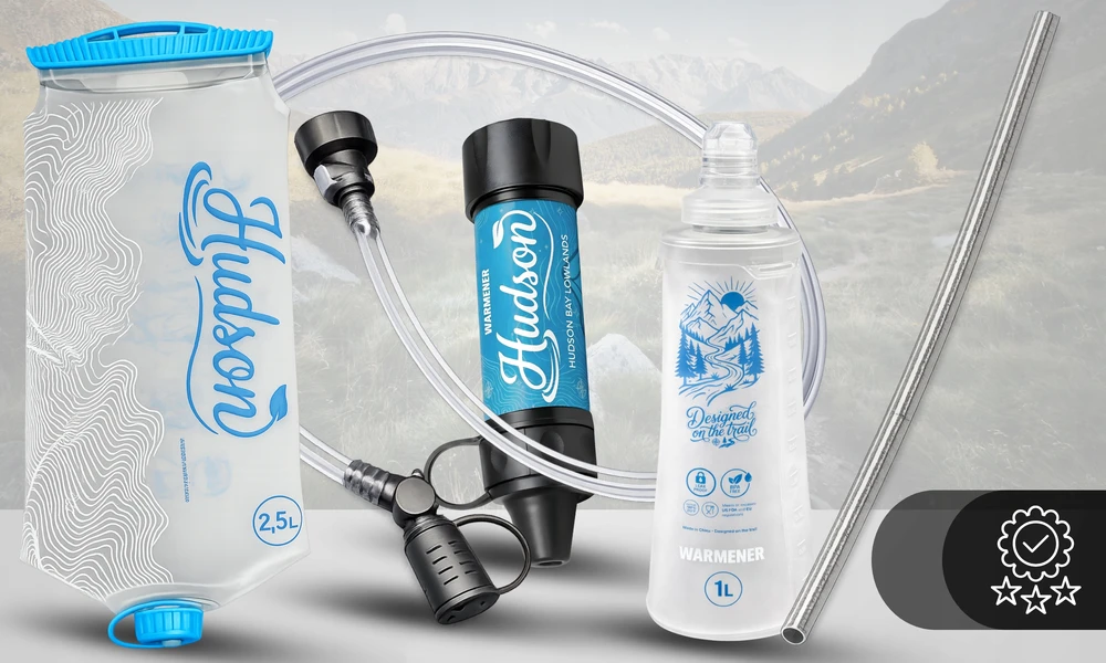 Warmener Kelioninis vandens valymo filtras, mini dviejų pakopų filtravimo rinkinys