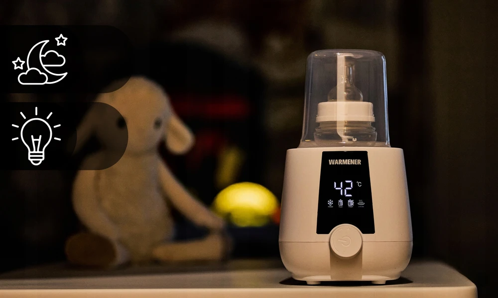 Warmener Pieno buteliuko šildytuvas 6in1 sterilizatorius 250W + pakeliai NEMOKAMAI