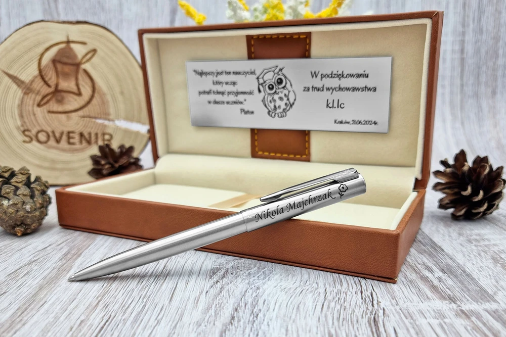 Waterman Graduate Stalinis Rašiklis su Graviruota Plokštele