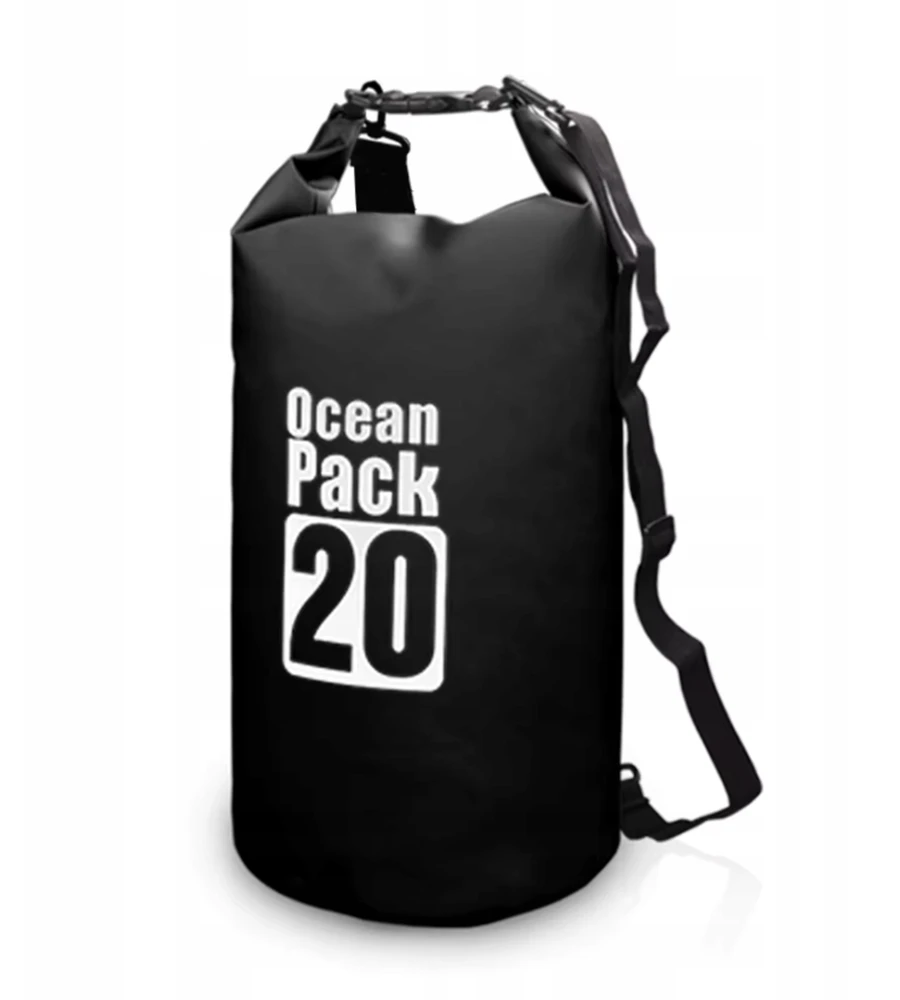 WATERPROOF BAG WATERPROOF KAYAK BAG TOURIST KUPRINĖ 20L Juodas