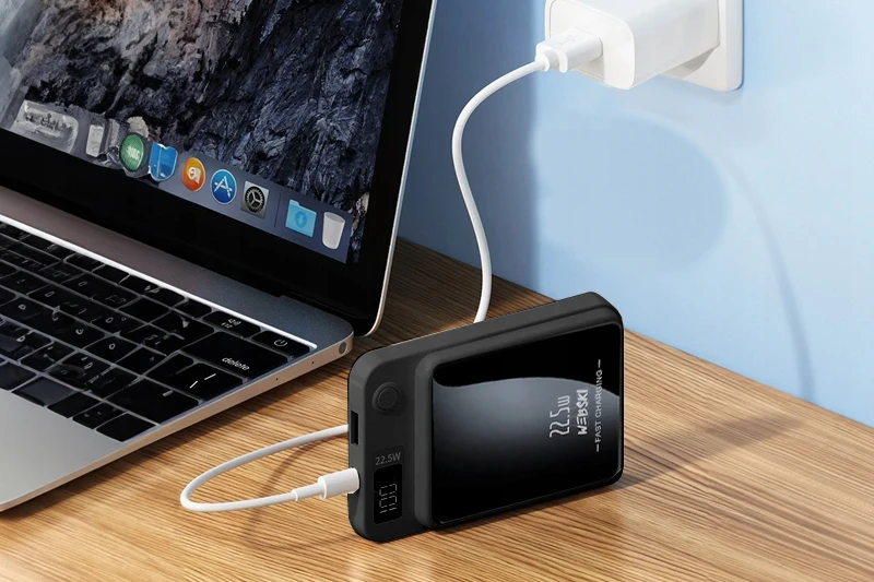 Webski BELAIDIS MAGNETINIS BANKAS SU MAGSAFE 10000mAh 22.5W PD + CC laidu
