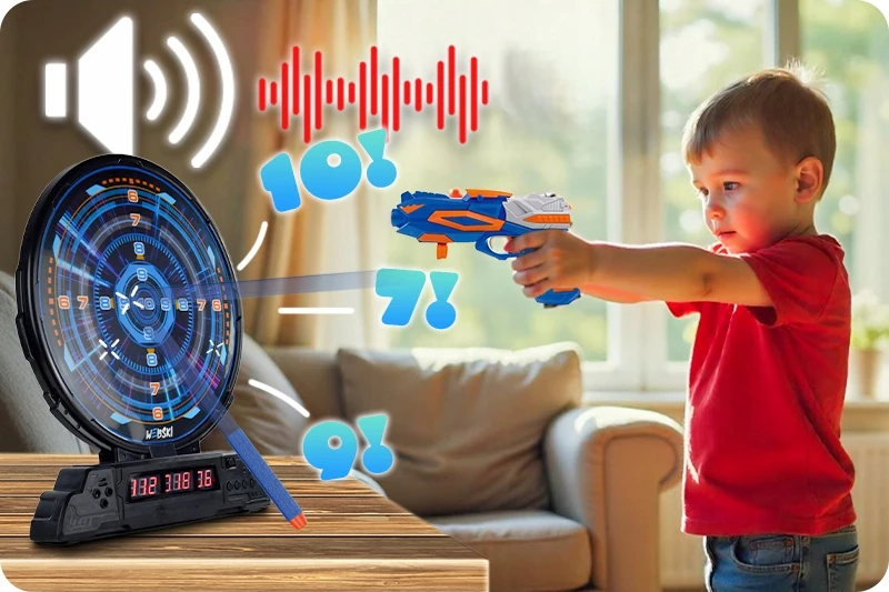 Webski GERIAUSIA DOVANA 5 6 7 8 9 METŲ VAIKAMS Elektroniniai šaudymo į taikinį TAIKINIAI