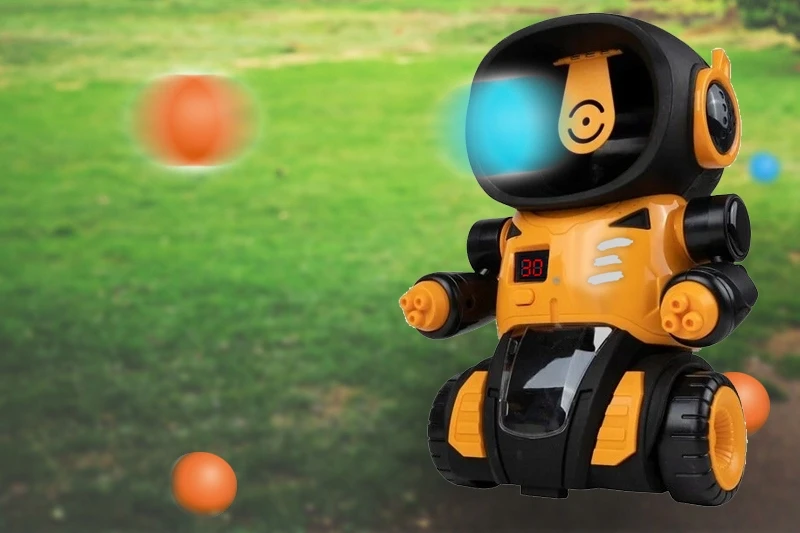 Webski ĮGŪDINIMAS ŽAISLINIS ROBOTAS ŠAUDYMAS 2 RŪDAS 24 KAMULIAI DVIEM VAIKAMS