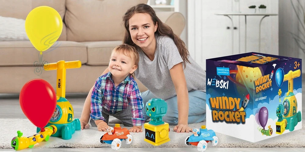 Webski raketės ir automobilių su balionais rinkinys, 24 elementai