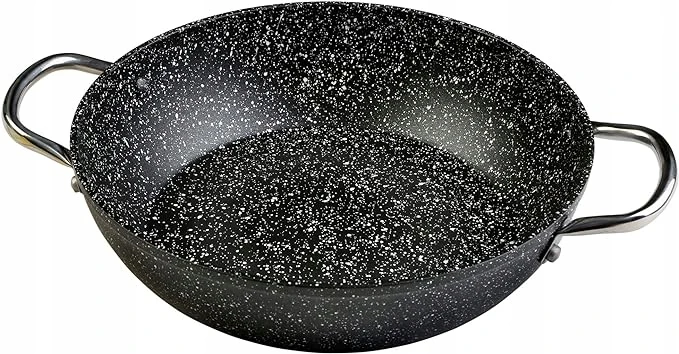 WECOOK! Granitas Scalloped Low Induction Full 26 cm, Kaltas aliuminis 3 L