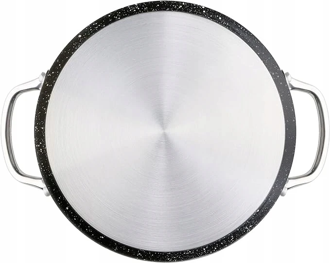 WECOOK! Granitas Scalloped Low Induction Full 26 cm, Kaltas aliuminis 3 L