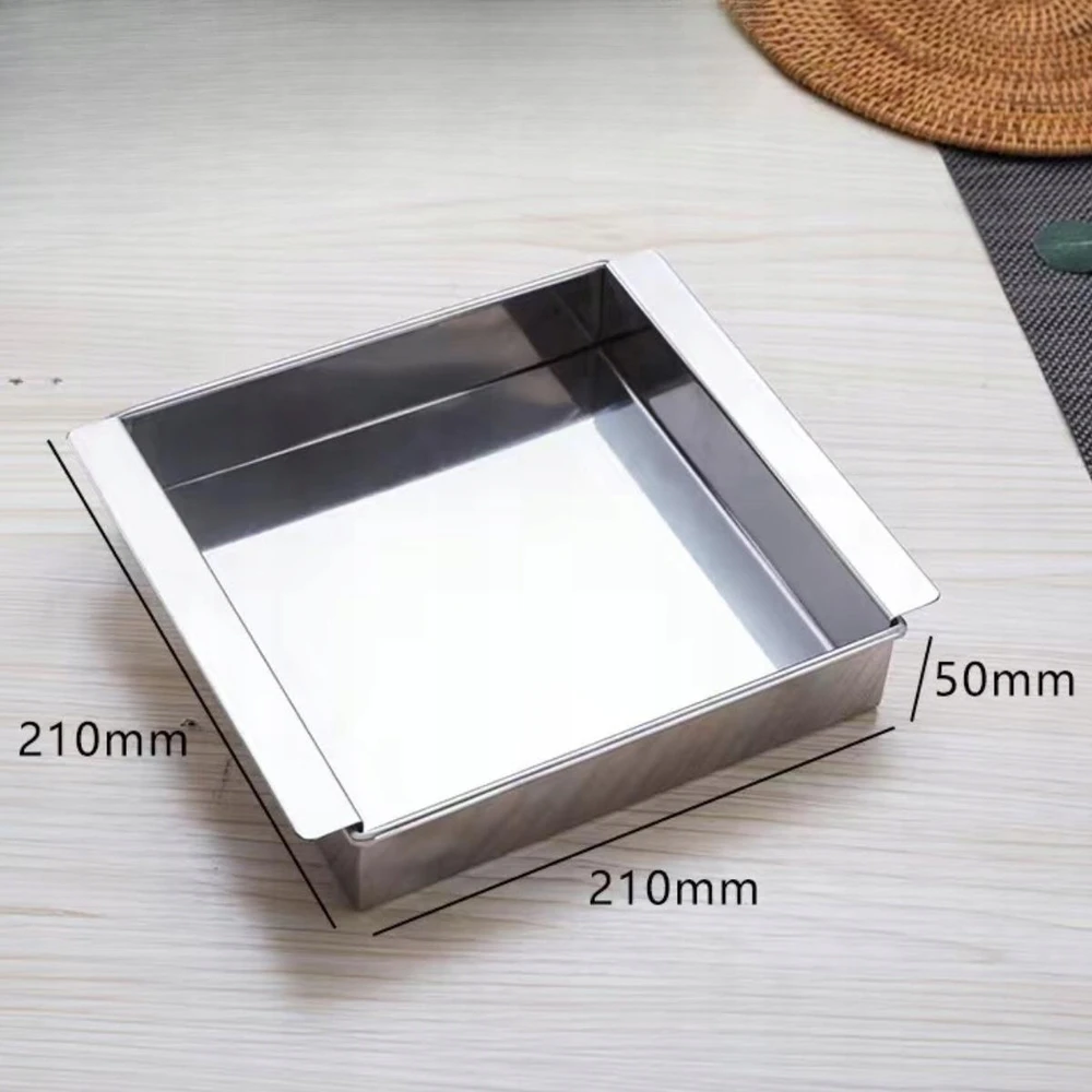 Wegańska prasa do tofu Prasa do sera Forma Instrukcja ze stali nierdzewnej 21cmx21cmx5cm