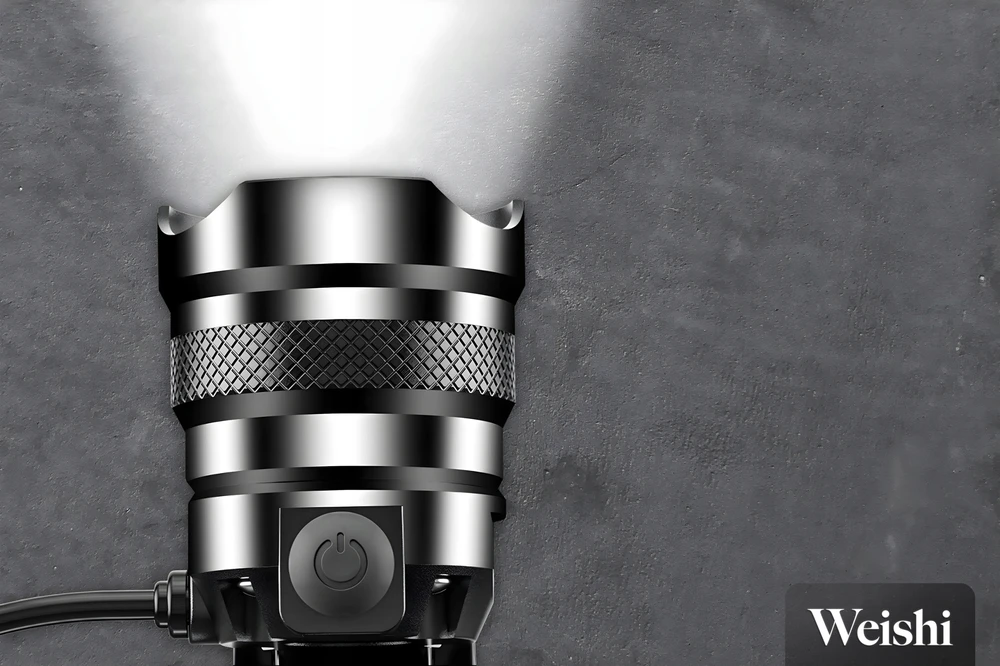 Weishi LATARKA CZOŁOWA AKUMULATOROWA USB-C LAMPKA WODOODPORNA LED ZOOM CREE XHP90