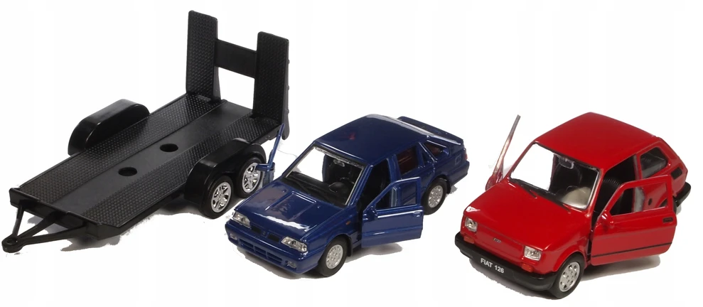 Welly Polonez, Fiat 126p ir autotransporteris 1:34