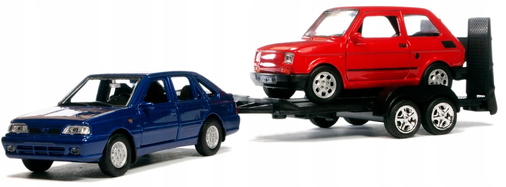 Welly Polonez, Fiat 126p ir autotransporteris 1:34