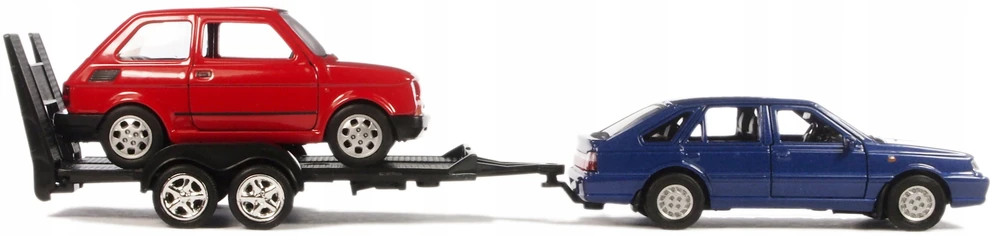 Welly Polonez, Fiat 126p ir autotransporteris 1:34