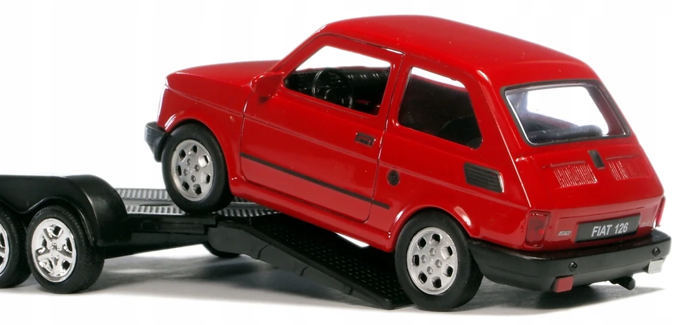 Welly Polonez, Fiat 126p ir autotransporteris 1:34