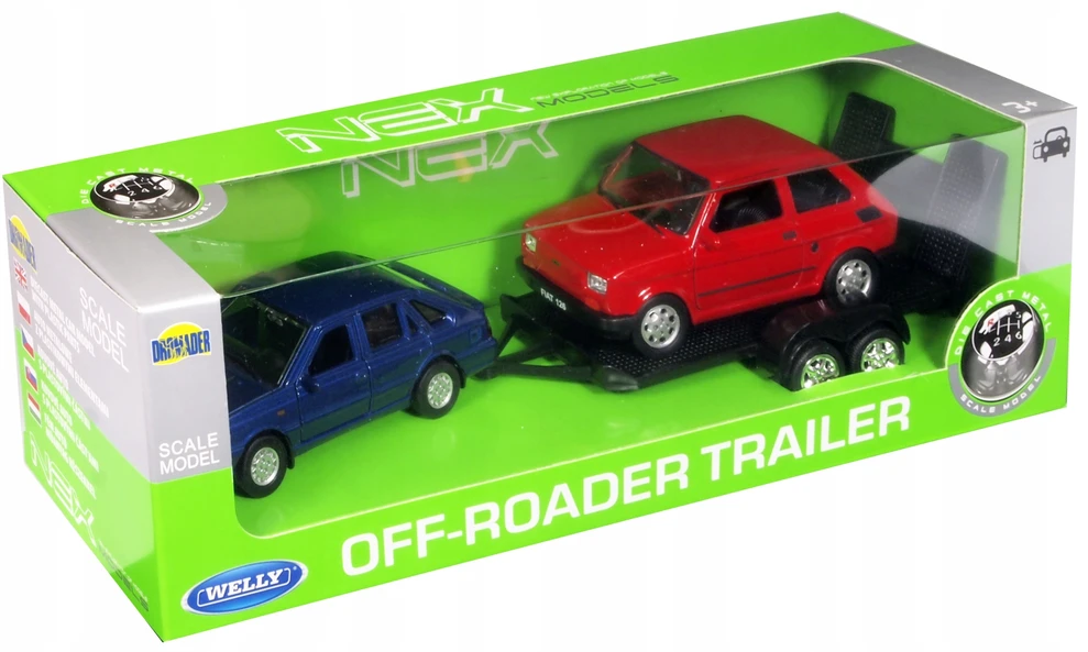 Welly Polonez, Fiat 126p ir autotransporteris 1:34