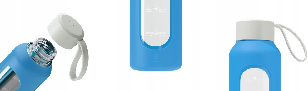 Gertuvė Wessper B1 borosilikatinis 500 ml „Ocean“ stiklinis butelis