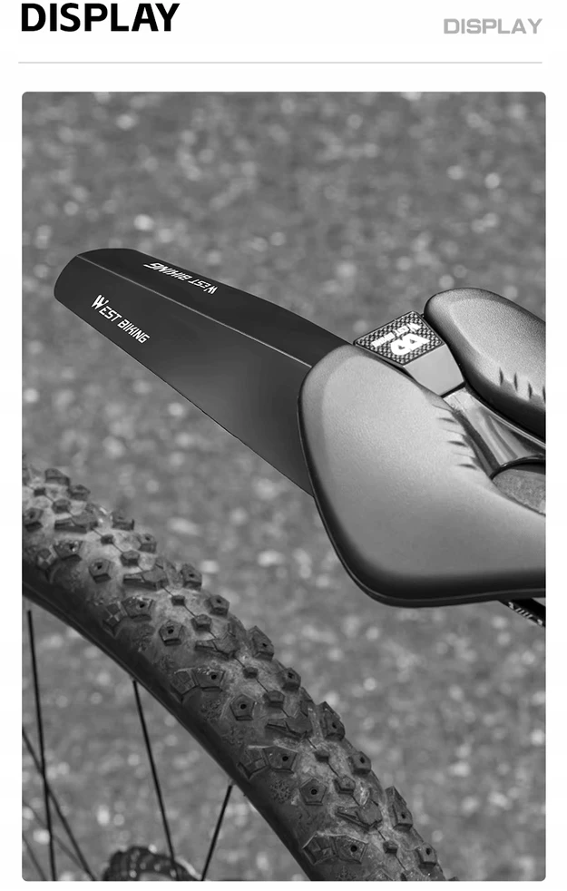 West Biking Dviračių sparnai mtb dviračiams, galinis priekinis dviračio sparnas