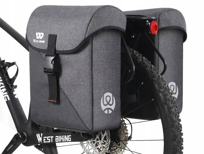 West Biking Galinis dviračio krepšys bagažinei, dviračio dėtuvė, dviračio dėtuvės, 35 litrai