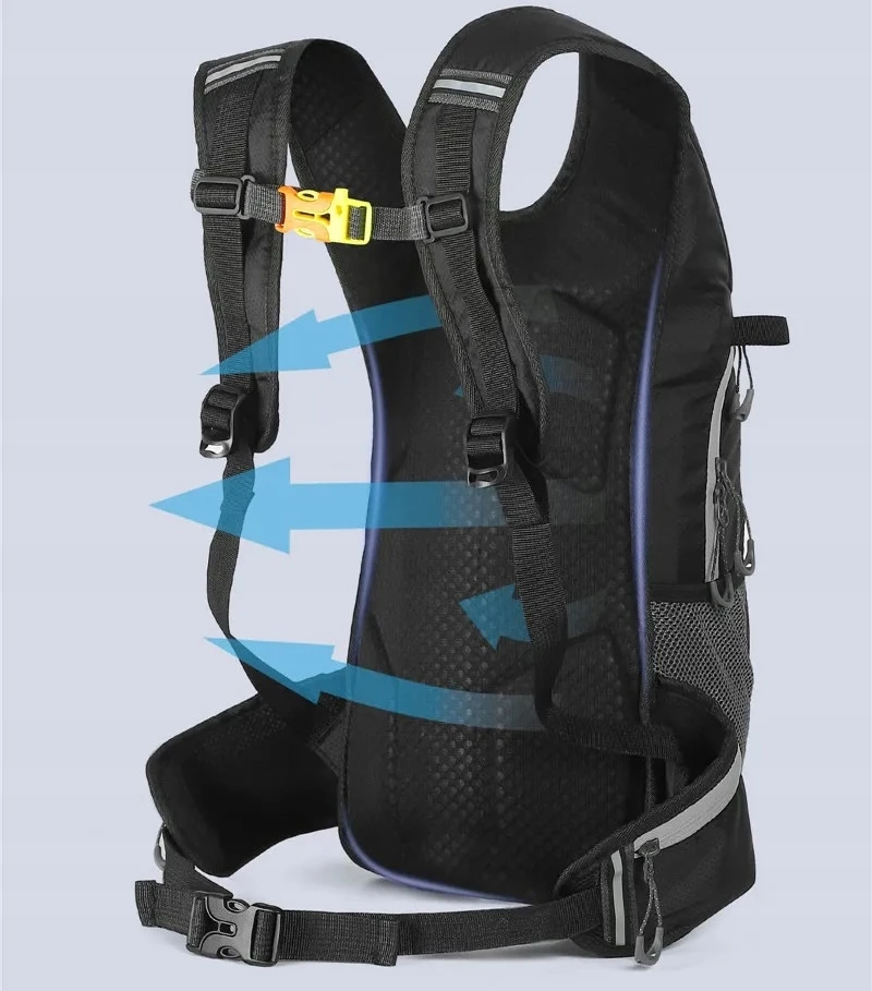 West Biking Sportinė dviračio kuprinė bėgimo dviračiui, super lengva, 16 L, pilka
