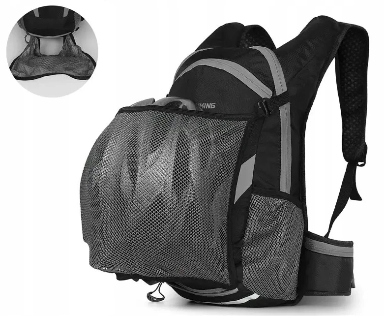 West Biking Sportinė dviračio kuprinė bėgimo dviračiui, super lengva, 16 L, pilka