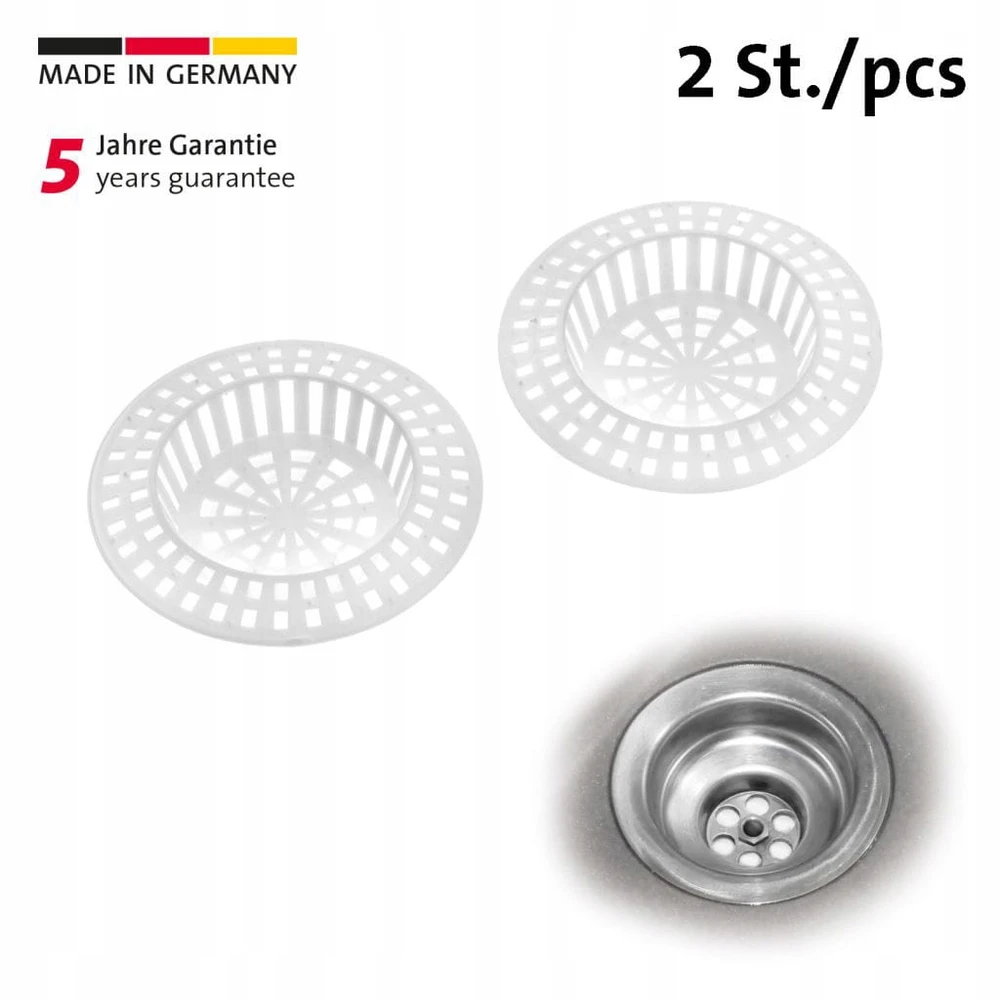 WESTMARK Rinkinyje 2 kriauklės kamščiai, sk. 7cm, baltos spalvos