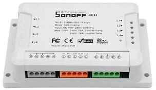 Sonoff R3 4-kanalų išmani relė valdoma WiFi 230VAC 2200W