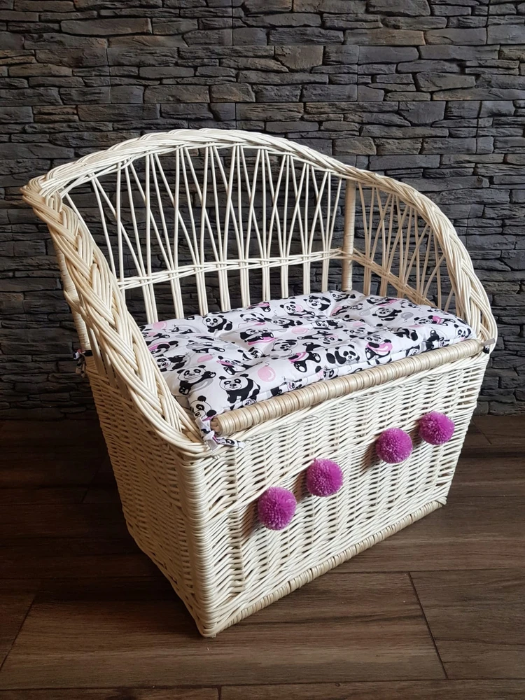 Wickerland Ławka wiklinowa sofa kufer skrzynia PODUSZKA