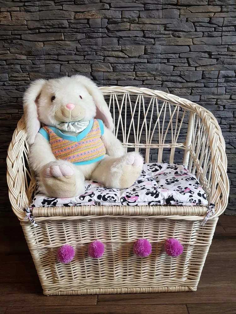 Wickerland Ławka wiklinowa sofa kufer skrzynia PODUSZKA