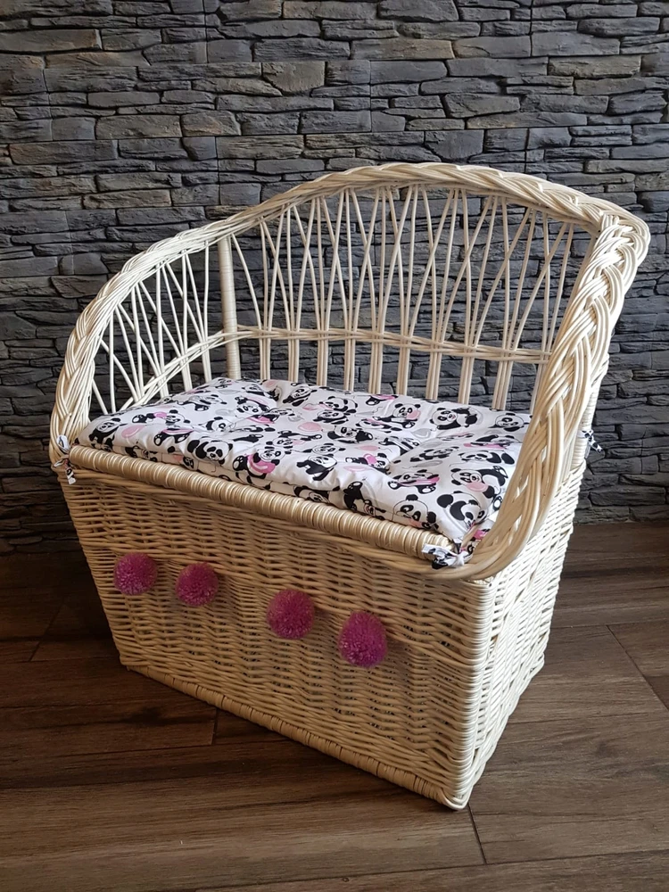 Wickerland Ławka wiklinowa sofa kufer skrzynia PODUSZKA