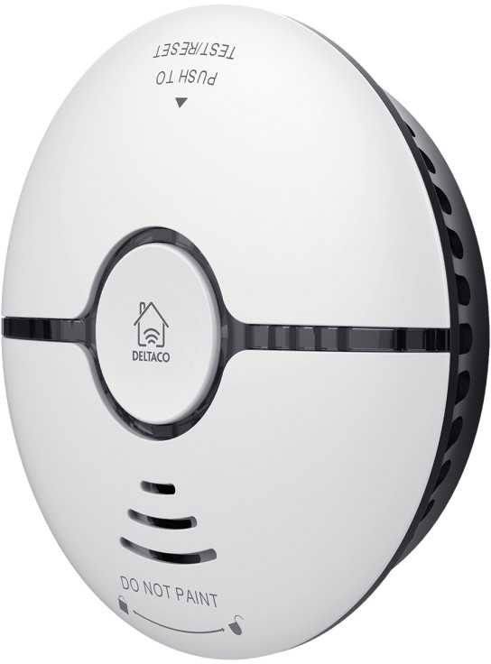 WiFi dūmų detektorius DELTACO SMART HOME šviesa ir garsas, baltas/ SH-WS03