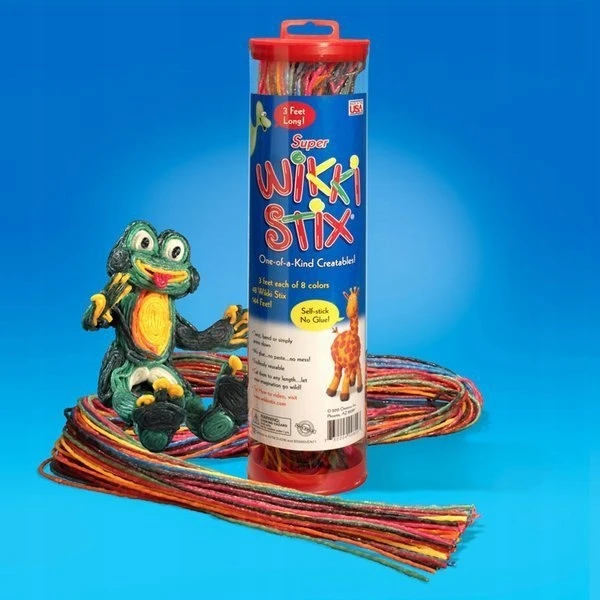 Wikki Stix Super Long Wax Virvelės 48 vnt