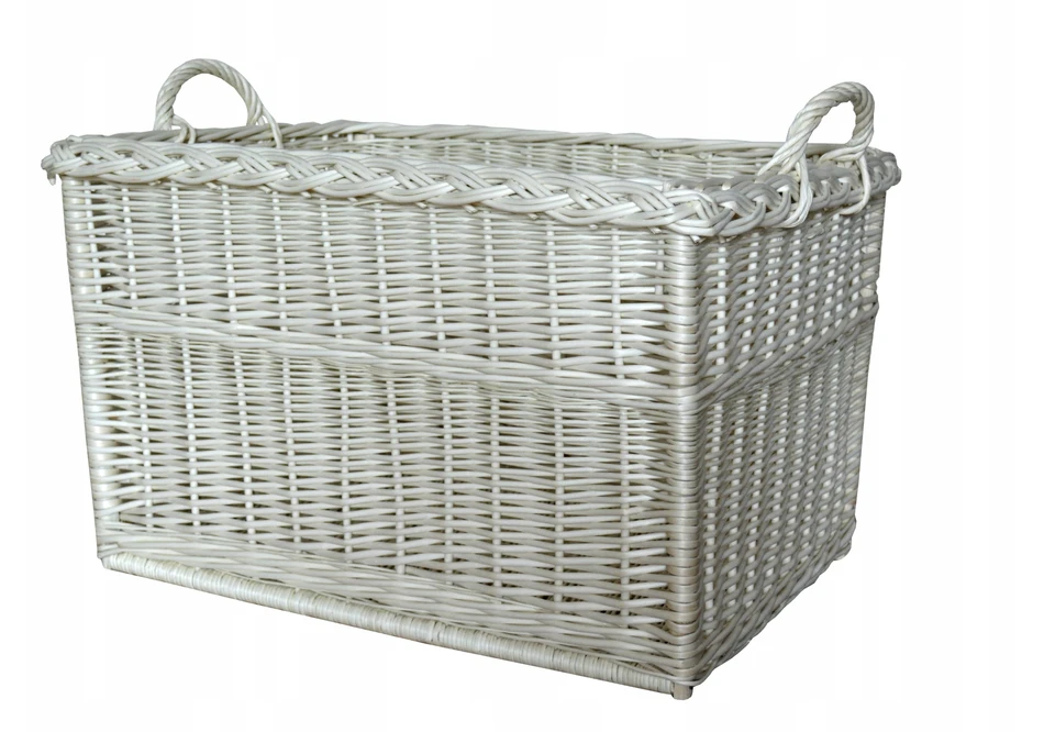Wiklinowa Wieś KOSZ WIKLINOWY 50 CM Z WIKLINY NATURALNY SCHOWEK NA ZABAWKI KOLOR Baltas
