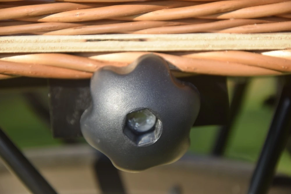 Wiklinowe Cuda WICKER BASKET DVIRAČIO krepšelis, RACK, baltas