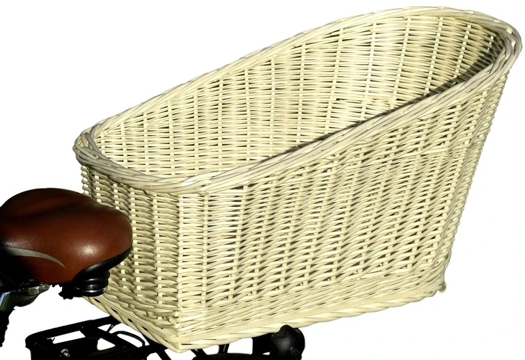 Wiklinowe Cuda WICKER BASKET DVIRAČIO krepšelis, RACK, baltas