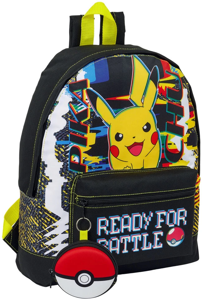 William Kuprinė - Pokémon - Pikachu - Retro dizainas - Užtrauktuku uždaromas skyrius - Priekinė kišenė