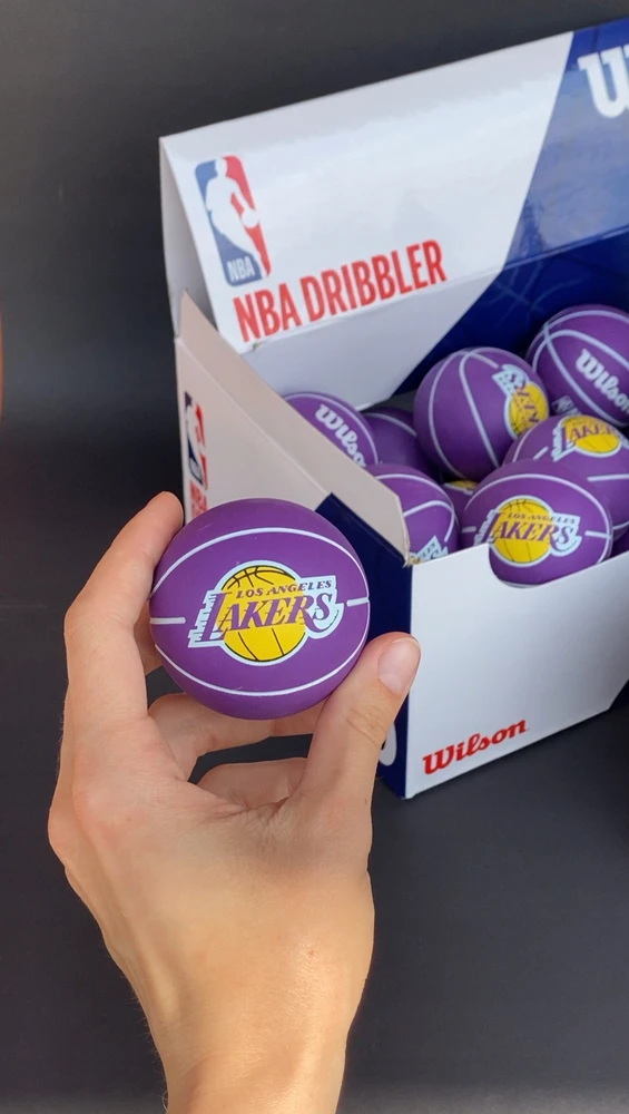 WILSON NBA DRIBBLER LA LAKERS krepšinio kamuoliukas